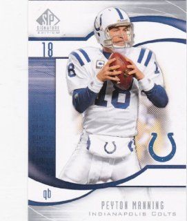 Peyton Manning 2009 SP Signature #112 at 's Sports Collectibles Store