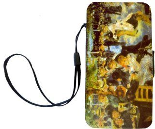 Rikki KnightTM Pierre August Renoir Art Moulin Galette PU Leather Wallet Type Flip Case with Magnetic Flap and Wristlet for Apple iPhone 4 & 4s Cell Phones & Accessories