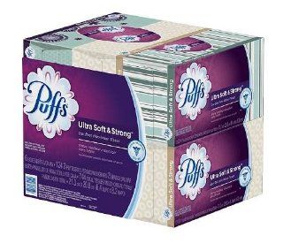 Puffs Ultra Soft and Strong Facial Tissues, 124 Count Family Boxes (Packaging May Vary) (4 Family Boxes (24 boxes 124 tissue)) Health & Personal Care