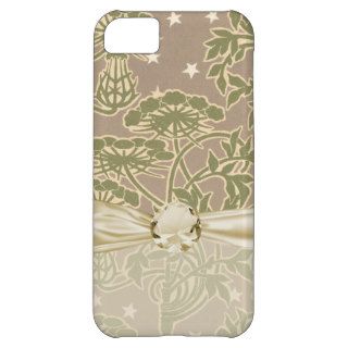 art nouveau neutral floral pattern iPhone 5C case