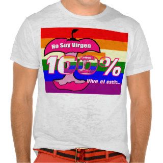 The most gay flag I am not virgin, 100% lives the  T shirts