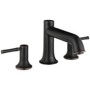 Hansgrohe Talis C 2 Handle Deck Mount Roman Tub Faucet Trim Kit in Rubbed Bronze (Valve Not Included) 14313921