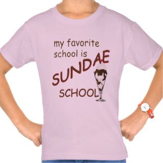 Ice Cream Sundae Favorite School Funny T shirt