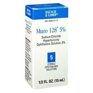 MURO 128 5% SOLUTION B&L 15ML BAUSCH & LOMB PHARM Health & Personal Care