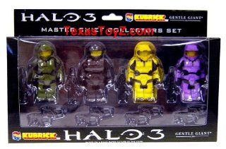 HALO 3 Kubricks 4 MASTER CHIEF LEGO Purple Variant RARE Chase Exclusive Figure xbox 360 Spartan 117 kubrick set   includes 8 Weapons   2 for each Master Chief Toys & Games