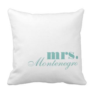 Mrs. Throw Pillows  Mr. and Mrs. Throw Pillow Set