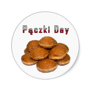 Paczki Day Round Stickers