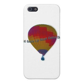 Hot air balloon   What goes up must come down Cases For iPhone 5