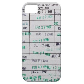 Vintage Library Due Date Card Circulation iPhone 5/5S Covers