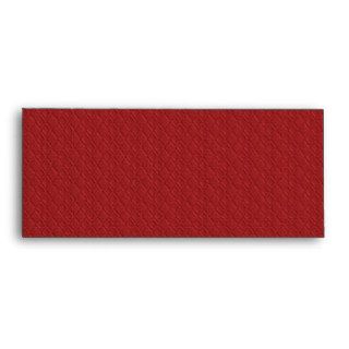 MLE RED ARGYLE EMBOSSED PATTERN TEXTURE TEMPLATE W ENVELOPE