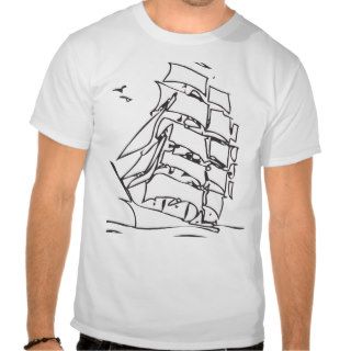 Badass Pirate Ship Tshirts