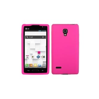 MYBAT Hot Pink Solid Skin Cover for LG P769 Optimus L9 Eforcity Cases & Holders