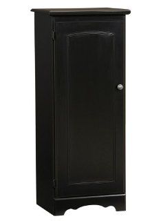 New Visions by Lane 138 041 Pantry, Black   Free Standing Cabinets