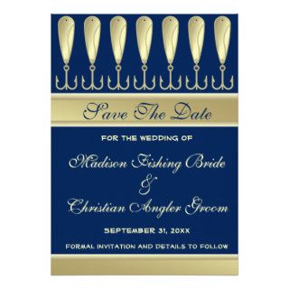Bass Fishing Save The Date Wedding Announcement