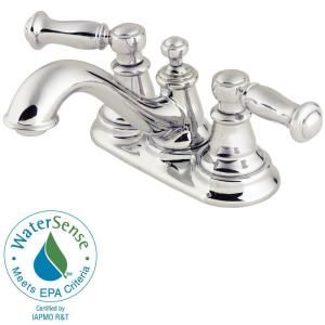 Pfister Bristol 4 in. 2 Handle High Arc Bathroom Faucet in Polished Chrome DISCONTINUED F 048 CT0C