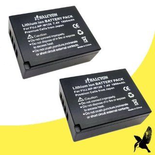 Two Halcyon 1800 mAH Lithium Ion Replacement Battery for Fujifilm NP W126 and Fujifilm X E1, X Pro1, Finepix HS30, HS33, HS50 Digital Cameras  Digital Camera Accessory Kits  Camera & Photo