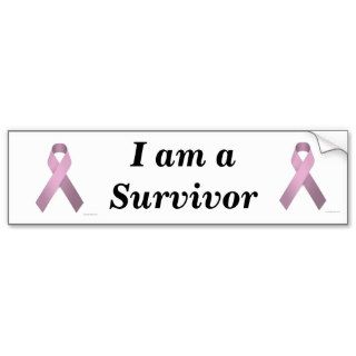 Pink Ribbon Survivor bumper sticker