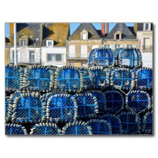 Lobster pot at Le Croisic in France Postcards