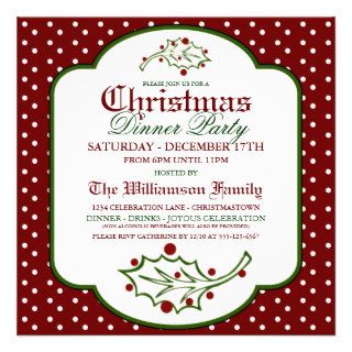 Olde Time Christmas Party Invitation