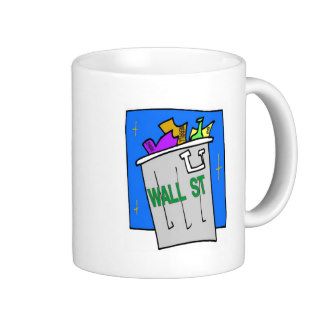 Wall St Trash Can Coffee Mug