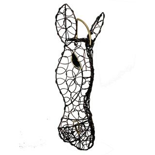 Copper Zebra Wire Mask (Indonesia) Wall Hangings