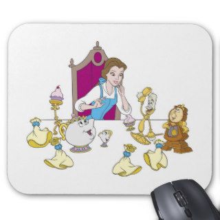 Beauty & the Beast Belle Candlestick Mrs. Potts Mousepads