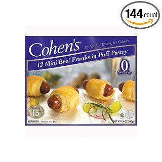 Cuisine Innovations Cohens Cocktail Franks in Puff Pastry    144 per case.