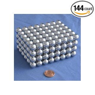 Sphere Neodymium Magnets N42 3/8" Nickle Plated 144 Count Industrial Rare Earth Magnets