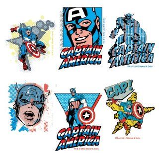 Captain America Tattoos   144 Per Pack Toys & Games