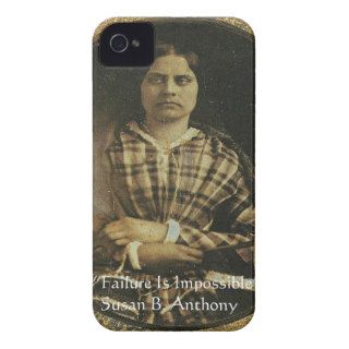 Susan B Anthony Wisdom Quote Gifts & Cards Case Mate iPhone 4 Case