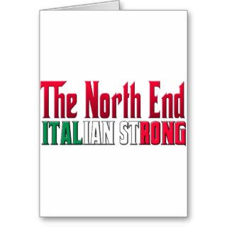 Italian North End Greeting Card