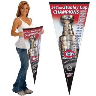 Wincraft Montreal Canadiens Stanley Cup Edition Pennant   Montreal Canadiens One Size  Sports Related Pennants  Sports & Outdoors