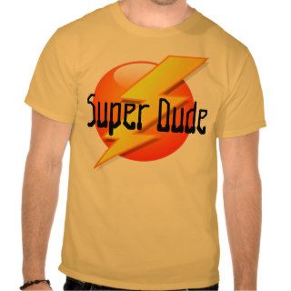 Super Dude Lightning Logo T Shirt