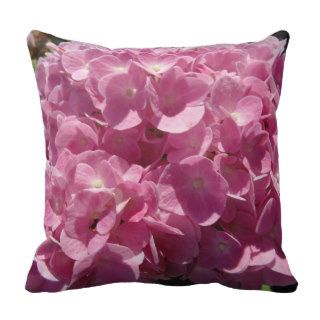 Pink Hydragrea  almost solid light Pink pillow