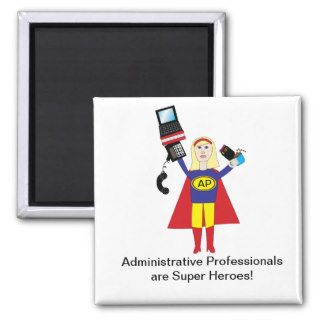 Administrative Professional Super Hero Magnet