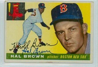 Hal Brown AUTO 1955 Topps #148 Red Sox Bulk Auction Lot Sports Collectibles