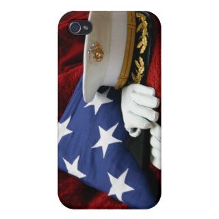 U.S. Marine Corps Official Hat, Gloves, and Flag iPhone 4/4S Covers