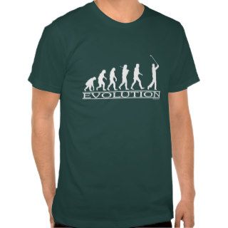 Evolution   Man   Golf T shirts
