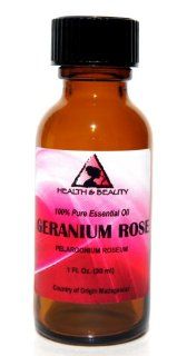 Geranium Rose Essential Oil Aromatherapy 100% Pure 1 oz, 30 ml  Scented Oils  Beauty