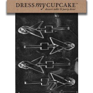 Dress My Cupcake Chocolate Candy Mold, Awareness Ribbon Lollipop, Set of 6 Kitchen & Dining