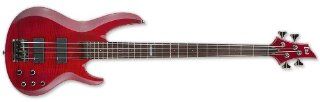 ESP LTD B 154DX Bass Guitar See Thru Red Musical Instruments