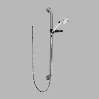 Delta Faucet RPW136HDF Single Function Hand shower with Grab Bar, Other Finishes   Hand Held Showerheads  