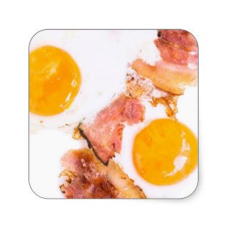 Fried eggs with bacon sticker