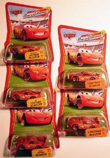 Mattel Disney Pixar Cars 155 Race O Rama Lightning McQueen 5 Rare Bundle   Lightning, Tar, Bug Mouth & Cactus Toys & Games