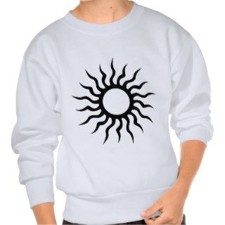 Tribal Sun Tattoo Pull Over Sweatshirts