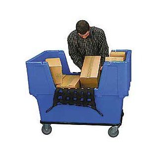 RELIUS SOLUTIONS Double Wall Dual Access Poly Truck   31 3/4"Wx48"Dx37"H   Blue   Blue Hand Trucks