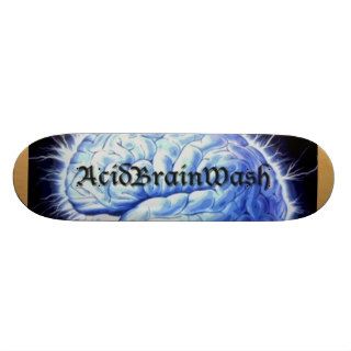 AcidBrainWash Logo Skate Board