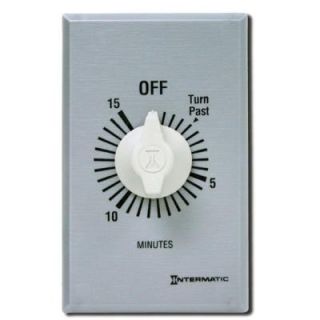 Intermatic 10 Amp 15 Minute In Wall Auto Off Spring Wound Timer FF15MC