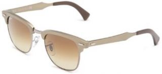 Ray Ban 0RB3507 137/4049 Non Polarized Clubmaster Sunglasses,Brushed Silver,49 mm Ray Ban Clothing