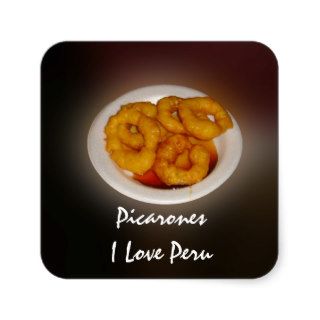 Picarones   Why I Love Peru Square Stickers
